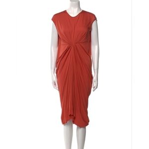 Rick Owens Front Clinch Midi Dress